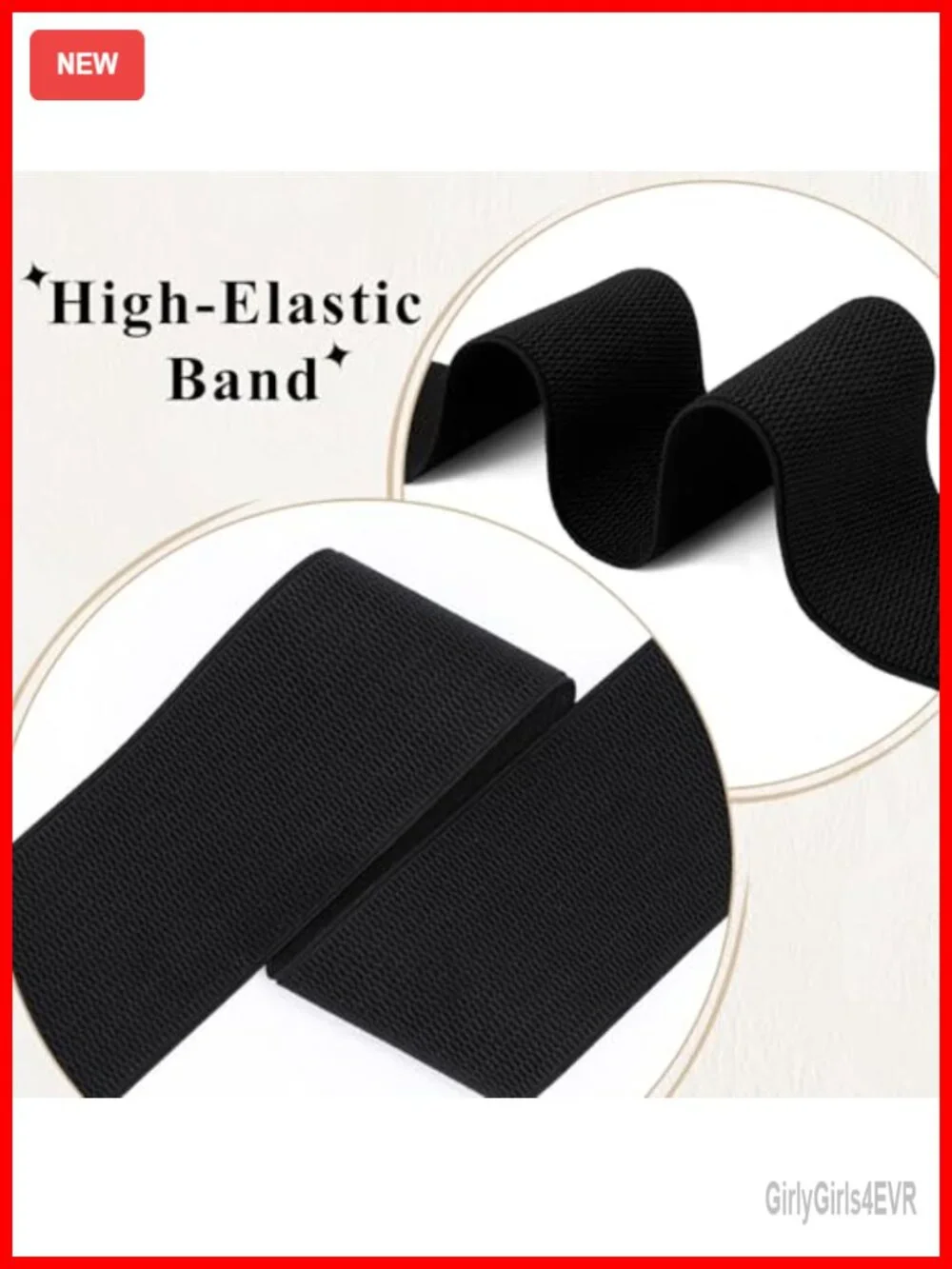 Women Wide Elastic Stretch Belt Leather Interlocking Buckle Vintage Waistband 3